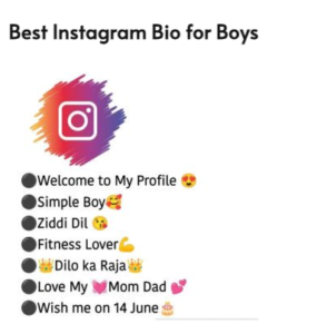 Instagram Bios for Boys